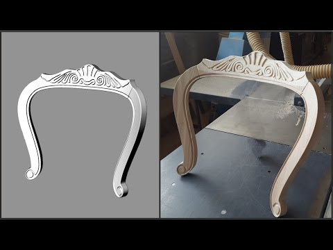 Видео: Спинка кресла на ЧПУ. Chair backrest with CNC