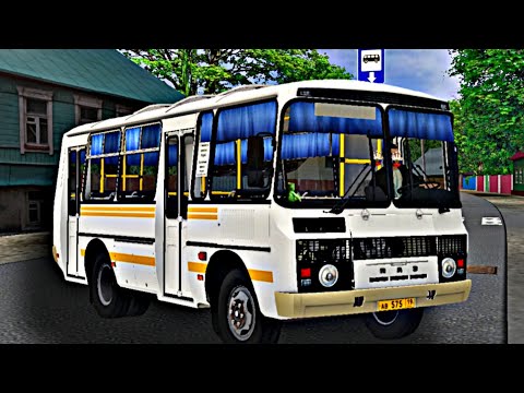 Видео: Omsi 2. ПАЗ-32054 [2004]. Карта: Деревенька. Маршрут №150.