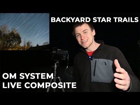 Видео: Фотографирование звездных следов с помощью OM System Live Comp!