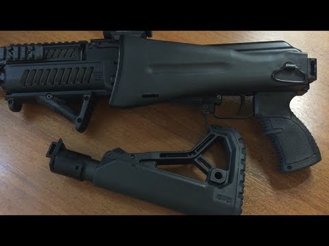 Видео: Fab Defense GL-CORE приклад на Сайгу МК 7,62*39 с переходником Фрезера