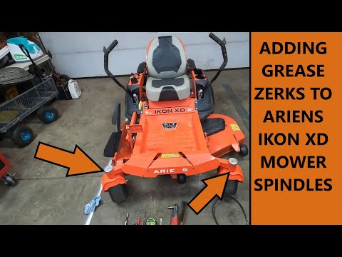 Видео: Ariens Ikon XD — установка маслёнок на оси колёс