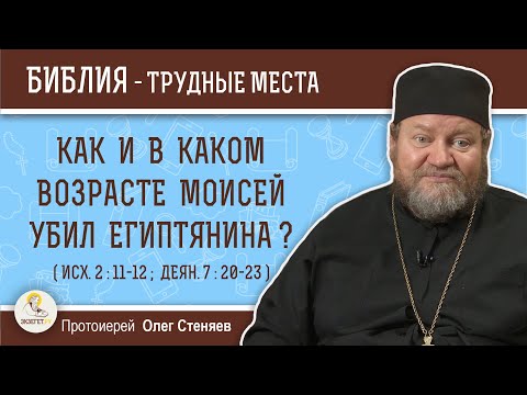 Видео: Как и в каком возрасте Моисей убил египтянина? (Исх. 2 :11-12)  Протоиерей Олег Стеняев