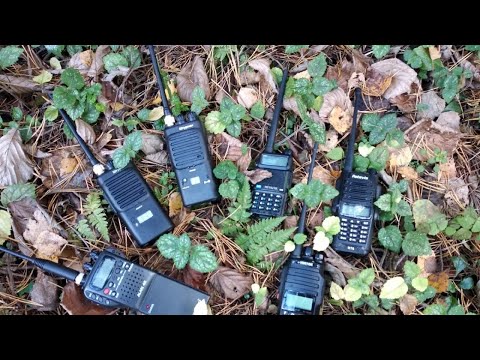 Видео: тест город-лес раций диапазонов 27, 136-174 и 400-520 МГц