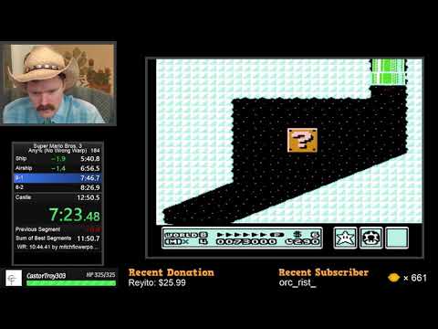 Видео: Скоростное прохождение Super Mario Bros. 3 на NES за 12:16 от Arcus