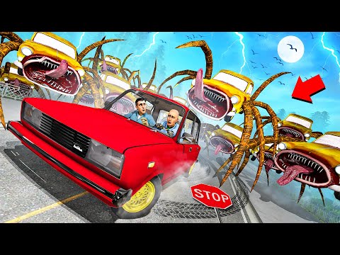 Видео: УЕХАТЬ НА ТАЧКЕ ОТ ОГРОМНОЙ ТОПЛЫ МАШИН ПОЖИРАТЕЛЕЙ! МАШИНЫ ПОЖИРАТЕЛИ ПРОТИВ ЛЮДЕЙ В Garry`s Mod