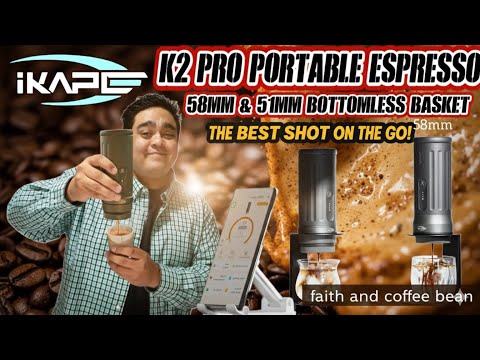 Видео: Обзор портативной эспрессо-машины IKAPE KAPO K2 | Управление через приложение: 58-мм и 51-мм кофе...