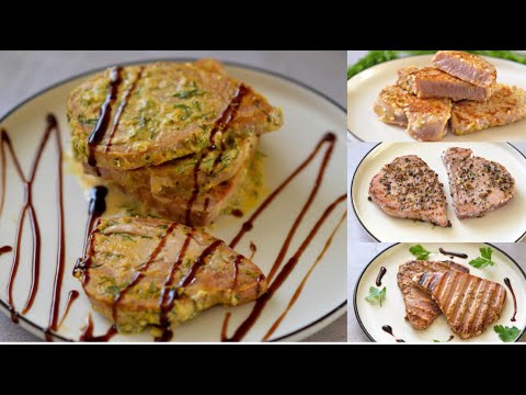 Видео: Стейк из Тунца | 4 новых и вкусных рецепта Маринада для Рыбы | Как приготовить Стейк из Тунца