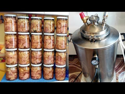 Видео: Домашняя тушёнка из свинины в автоклаве