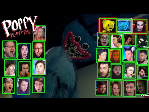 Видео: Реакция Летсплейщиков на Появление Хаги Ваги в Poppy Playtime Chapter 1