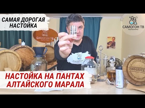 Видео: МУЖСКАЯ НАСТОЙКА ИЗ ПАНТОВ МАРАЛА. Самая дорогая настойка на самогоне! Настойка для мужчин