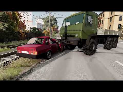 Видео: Реалистичные аварии в Beamng Drive.