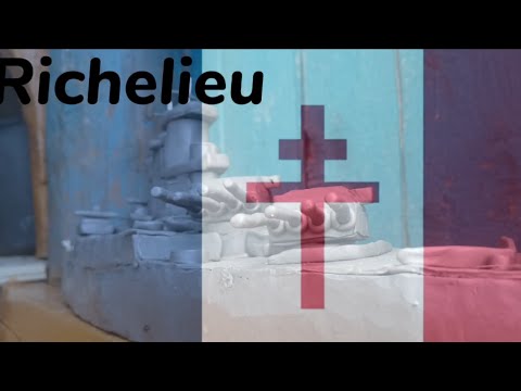 Видео: Линкор Richelieu из пластилина!