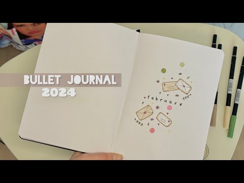 Видео: Bullet journal | оформление ежедневника | ФЕВРАЛЬ 2024