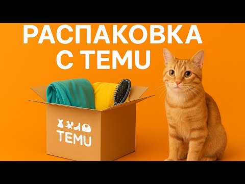 Видео: Распаковка с Теmu и мой пушистый помощник 😸🧡
