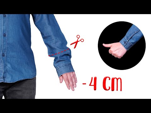 Видео: Как укоротить рукава рубашки, не обращаясь к портному!