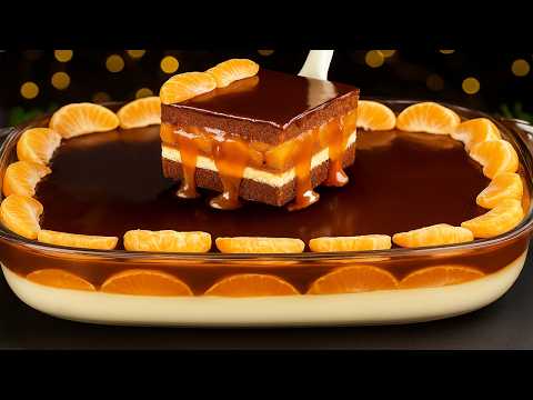Видео: Я бы ел это три раза в день!  ЛУЧШИЙ праздничный шоколадный торт без муки с мандаринами!