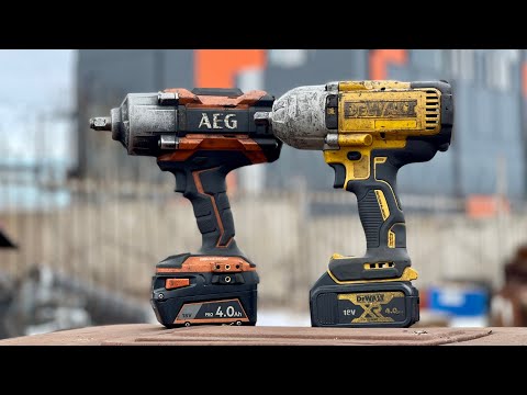 Видео: Наш рабочий инструмент гайковерты AEG и DEWALT