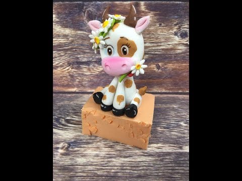 Видео: корова из мастики   (короткая версия)