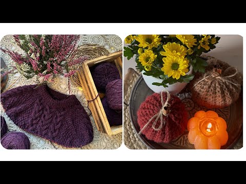 Видео: Ep.158 | Тыквы крючком + новые процессы (жаккард и косы)#вязальныйвлог#жаккард #diy 