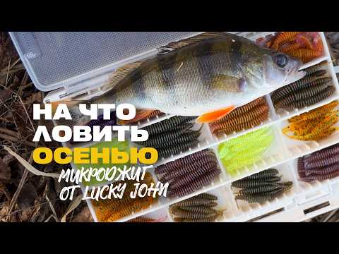 Видео: Уловистые Силиконовые Приманки Микроджиг от Lucky John на Окуня в Начале Осени