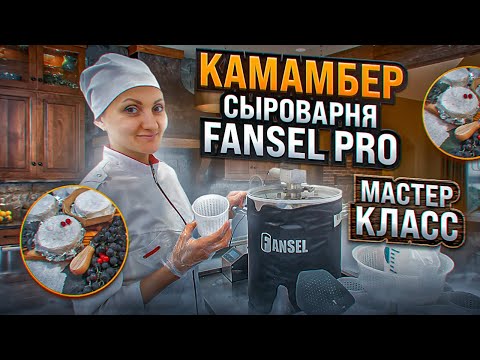 Видео: Как сделать сыр Камамбер Стабилизированный / Сыроварня Fansel PRO / Мастер класс по сыроделию