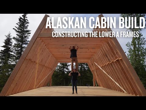 Видео: Строительство автономного домика | Строительство нижних А-образных рам