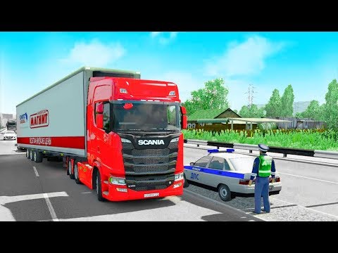 Видео: СБИЛ ПОЛИЦЕЙСКИХ НА ТРАССЕ - EURO TRUCK SIMULATOR 2 #AlexFresh