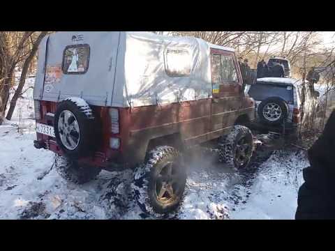 Видео: Луазы,нивы ,TOYOTA, Mitsubishi Рождественская покатушка  ДНЕПР 8.01.2017