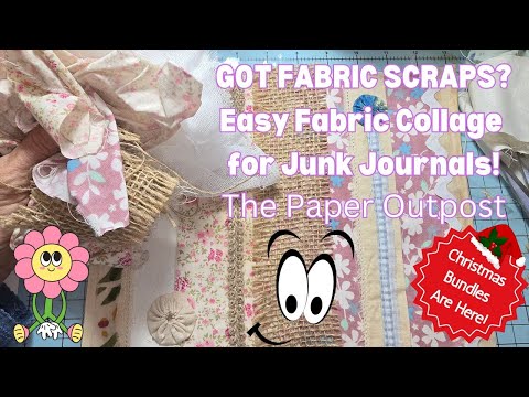 Видео: Как сделать тканевый мастер-планшет для журналов-ненужных вещей. Простой коллаж из ткани на бумаг...