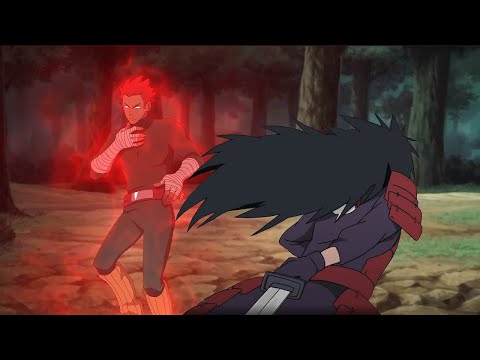 Видео: Мадара сражается с первым пользователем 8 врат  - секретные пользователи 8 врат