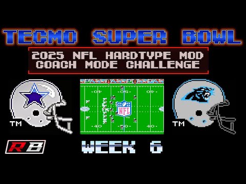 Видео: Tecmo Super Bowl — мод HARDTYPE | ИСПЫТАНИЕ РЕЖИМА ТРЕНЕРА — Cowboys @ Panthers (Неделя 6) NES