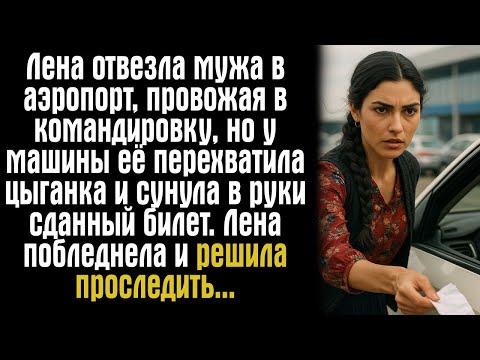 Видео: Лена отвезла мужа в аэропорт, провожая в командировку, но у машины её перехватила цыганка и сунула..
