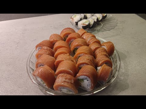 Видео: SUSHI VLOG. Делаю суши Филадельфия
