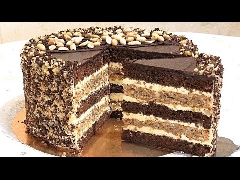 Видео: Мой простой, домашний торт " Ореховое наслаждение"/My homemade nut delight cake