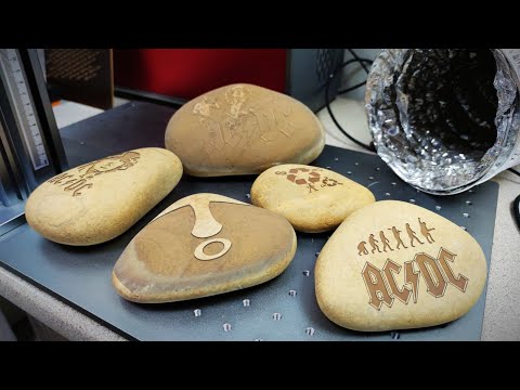 Видео: Лазерная гравировка камня, параметры и нюансы! Laser engrave stone (rock)