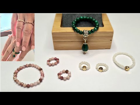 Видео: Три кольца из бусин на палец. Как сделать колечки для серег Конго и завязать незаметные узлы.
