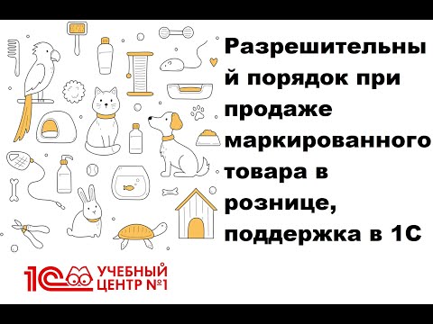 Видео: Разрешительный порядок при продаже маркированного товара в рознице, поддержка в 1С