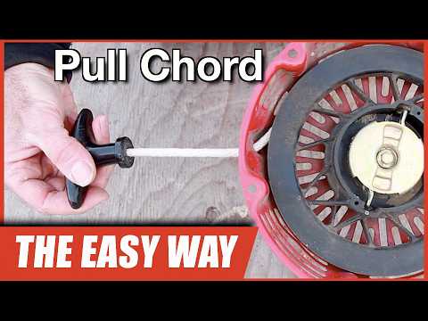 Видео: Инструкция: замена тягового шнура для генератора, газонокосилки и других двигателей малой мощности