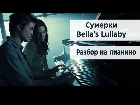 Видео: Сумерки Bella's Lullaby Разбор на пианино! 
