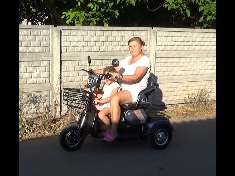 Видео: Трёхколёсный электроскутер #электроскутер #минибайк #скутер