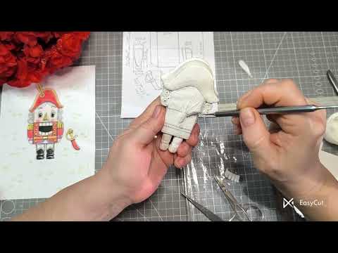 Видео: ЩЕЛКУНЧИК  Игрушка на елку из ваты  Урок 5  Делаем хвостик, погоны   Укрепляем ноги