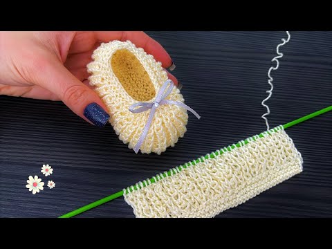 Видео: EASY BABY ВЯЗАНИЕ ОБУВИ