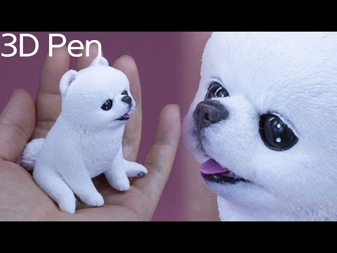 Видео: [3D ручка] Создание щенка.
