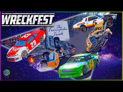 Видео: Треугольные испытания! | Wreckfest NASCAR Challenge