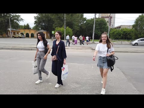 Видео: Прогулка по Новосибирску в 4K по ул. Мира.