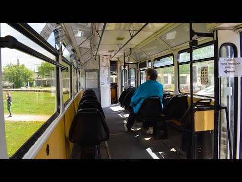 Видео: Трамвай Tatra TB4D КВР Барнаул-3060. Покатушки по Барнаулу.
