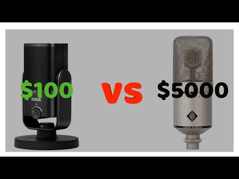 Видео: Микрофон за $100 vs Микрофон за $5K (Rode NT USB MINI и Neumann M149)