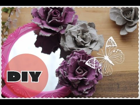 Видео: Поделки цветы из яичных лотков ✿РОЗЫ ✿ ROSE FROM AN EGG CARTON!✿Anna Crystal