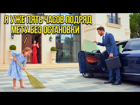 Видео: Мачеха ЗАСТАВИЛА дочь миллионера МЕСТИ тротуар… пока он не ВЕРНУЛСЯ внезапно и…