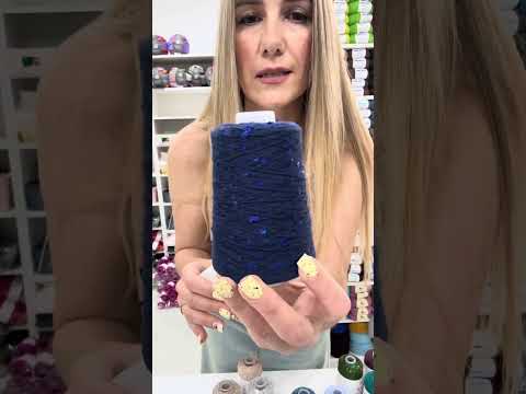 Видео: Обзор пряжи с пайетками/ пряжа с пайетками на хлопке 3мм #вязание #пайеткинахлопке #вязанныйтоп